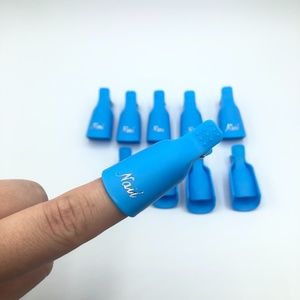 Blue - 10 Piece - Gel Nail Soak Off Caps